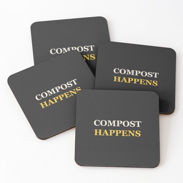 Item preview, Compost Happens - Funny Gardening designed and sold by RetroThreadWorks.