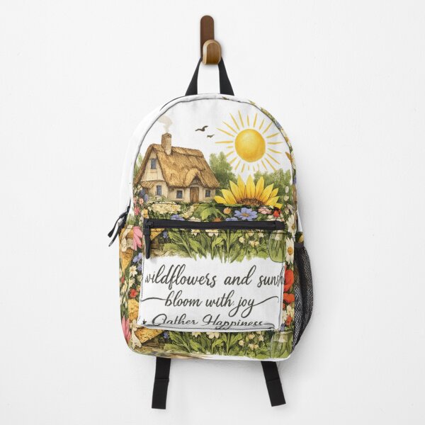Item preview, Gather Happiness Cottagecore Wildflower Floral Art designed and sold by Mindful56.