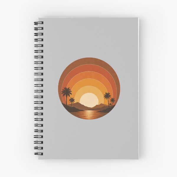 Item preview, Retro 1970s Sunset Silhouette Design designed and sold by NeoSakura.