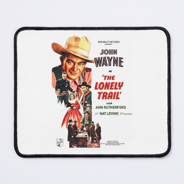 Item preview, The Lonely Trail (1936) Vintage Western Movie Poster | Public Domain John Wayne Classic Retro Design designed and sold by Mahilis.