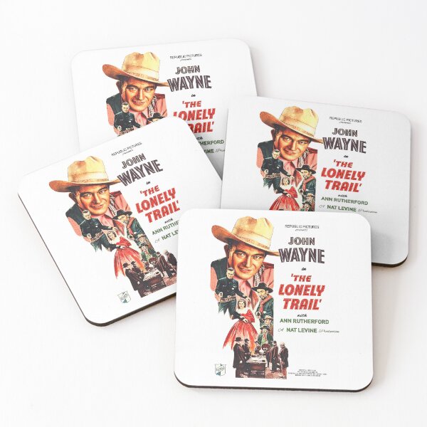 Artikelvorschau, Der einsame Pfad (1936) – Vintage-Western-Filmplakat | Gemeinfrei | John Wayne | Klassisches Retro-Design entworfen und verkauft von Mahilis.