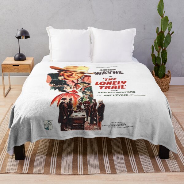 Item preview, The Lonely Trail (1936) Vintage Western Movie Poster | Public Domain John Wayne Classic Retro Design designed and sold by Mahilis.