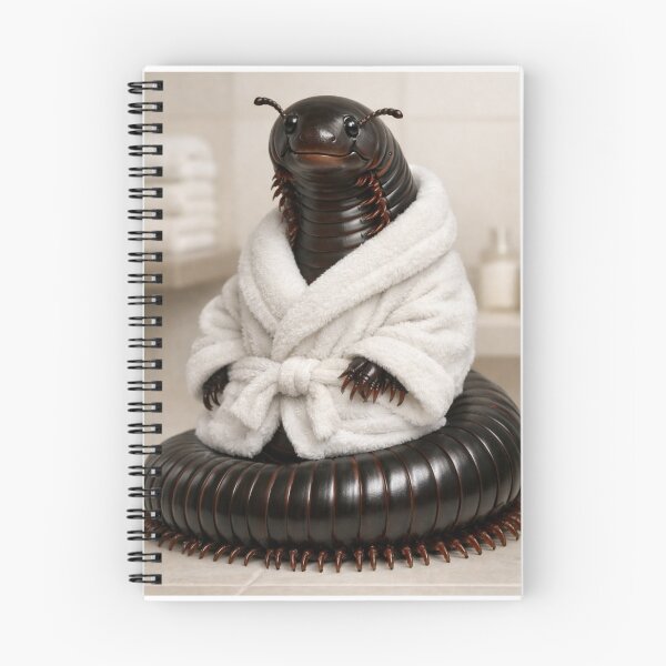 Item preview, Cozy Bathrobe Giant African Millipede designed and sold by Sillytoe.
