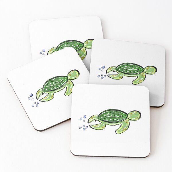 Item preview, Swimming turtle designed and sold by Etkennedy.