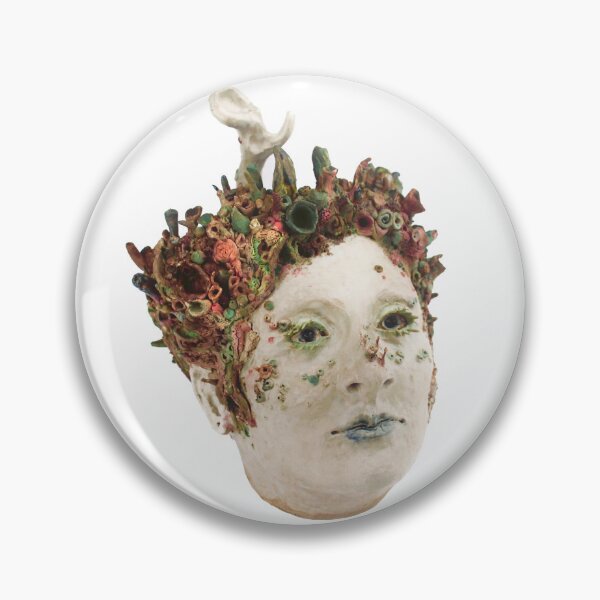 Item preview, Self-Portrait in Coral designed and sold by Elizabeth E. Sloan -  Stickers & Art.