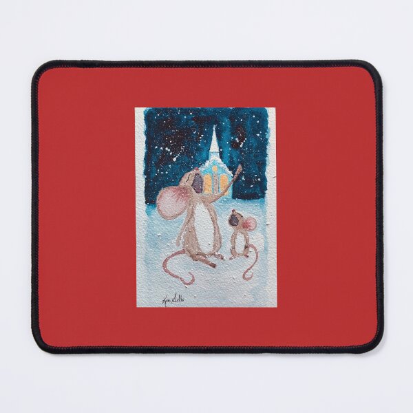 Item preview, Christmas Caroling Mice Done In Watercolor designed and sold by Kimberly Sells Studio.
