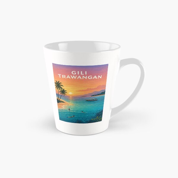 Item preview, Gili Trawangan Sunset over Lombok Strait and Tropical Island Coast designed and sold by Places On Earth.