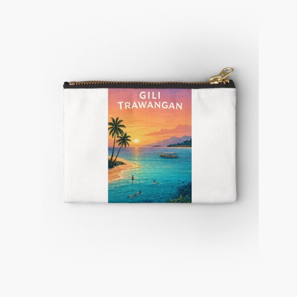 Item preview, Gili Trawangan Sunset over Lombok Strait and Tropical Island Coast designed and sold by Places On Earth.