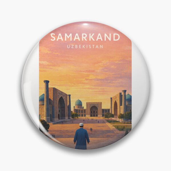 Item preview, Samarkand Registan Square Historic Silk Road Landmark in Uzbekistan designed and sold by Places On Earth.