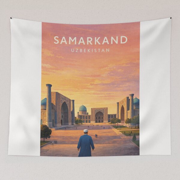 Item preview, Samarkand Registan Square Historic Silk Road Landmark in Uzbekistan designed and sold by Places On Earth.