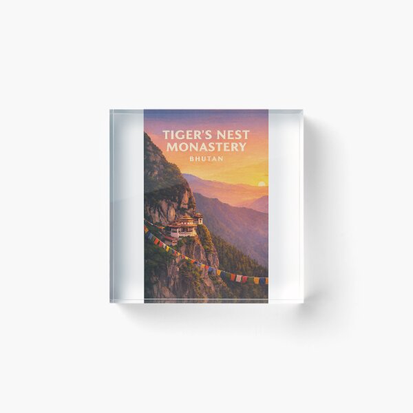 Item preview, Tiger's Nest Monastery Paro Taktsang Cliffside Temple in Bhutan designed and sold by Places On Earth.