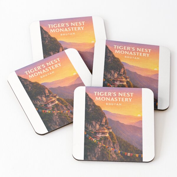 Item preview, Tiger's Nest Monastery Paro Taktsang Cliffside Temple in Bhutan designed and sold by Places On Earth.