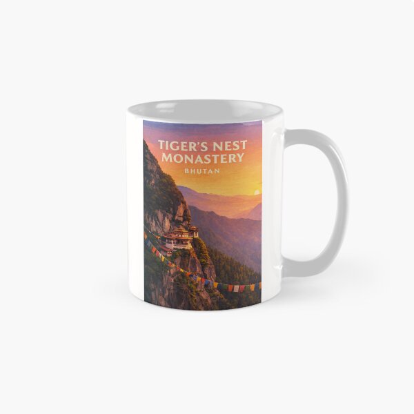 Item preview, Tiger's Nest Monastery Paro Taktsang Cliffside Temple in Bhutan designed and sold by Places On Earth.