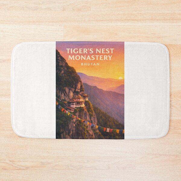 Item preview, Tiger's Nest Monastery Paro Taktsang Cliffside Temple in Bhutan designed and sold by Places On Earth.