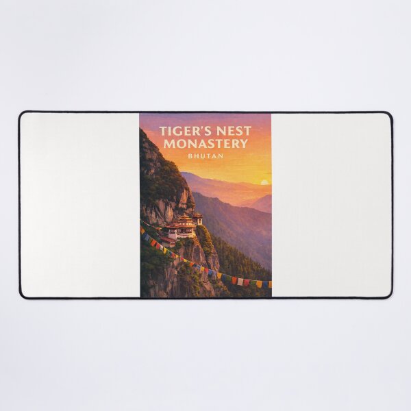 Item preview, Tiger's Nest Monastery Paro Taktsang Cliffside Temple in Bhutan designed and sold by Places On Earth.