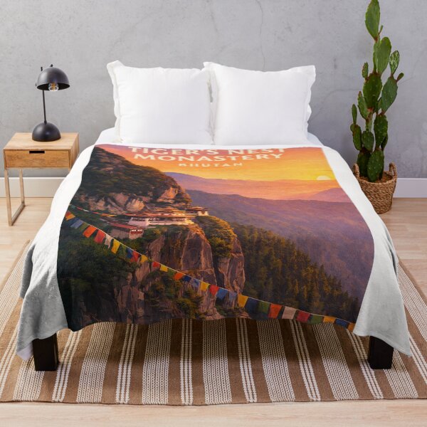 Item preview, Tiger's Nest Monastery Paro Taktsang Cliffside Temple in Bhutan designed and sold by Places On Earth.