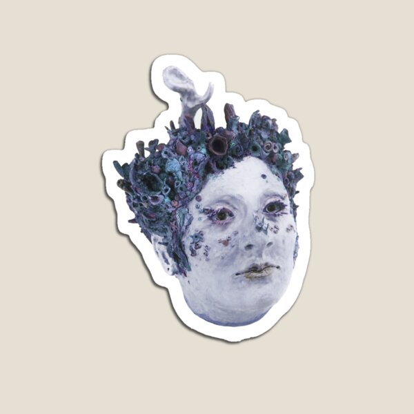 Item preview, Self-Portrait in Coral (Color Variation) designed and sold by Elizabeth E. Sloan -  Stickers & Art.