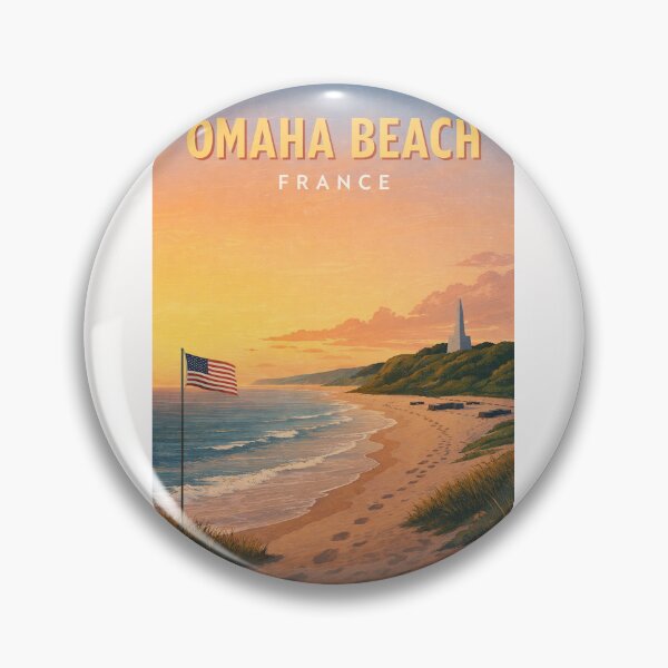 Item preview, Omaha Beach Normandy Coast and D Day Memorial Landscape France designed and sold by Places On Earth.