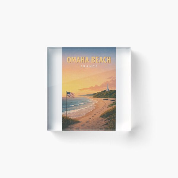 Item preview, Omaha Beach Normandy Coast and D Day Memorial Landscape France designed and sold by Places On Earth.