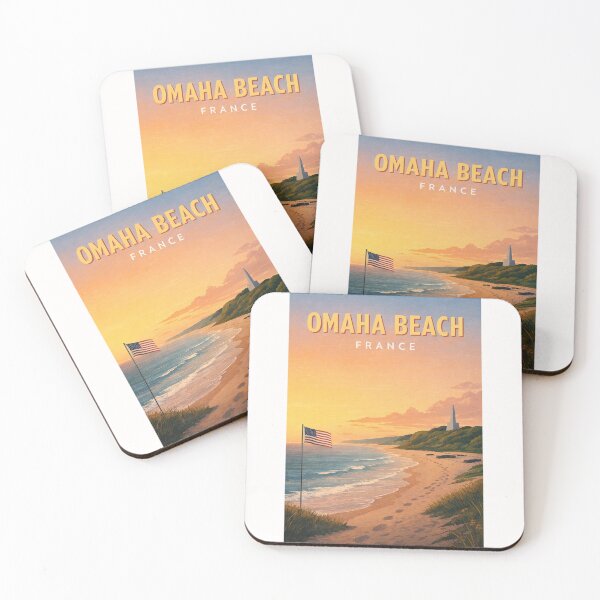 Item preview, Omaha Beach Normandy Coast and D Day Memorial Landscape France designed and sold by Places On Earth.