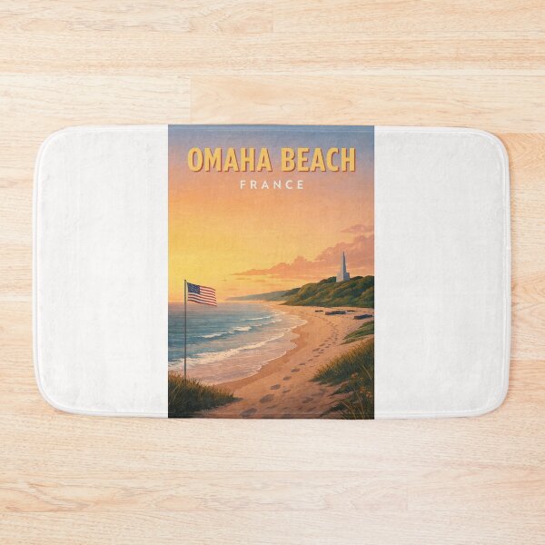 Item preview, Omaha Beach Normandy Coast and D Day Memorial Landscape France designed and sold by Places On Earth.