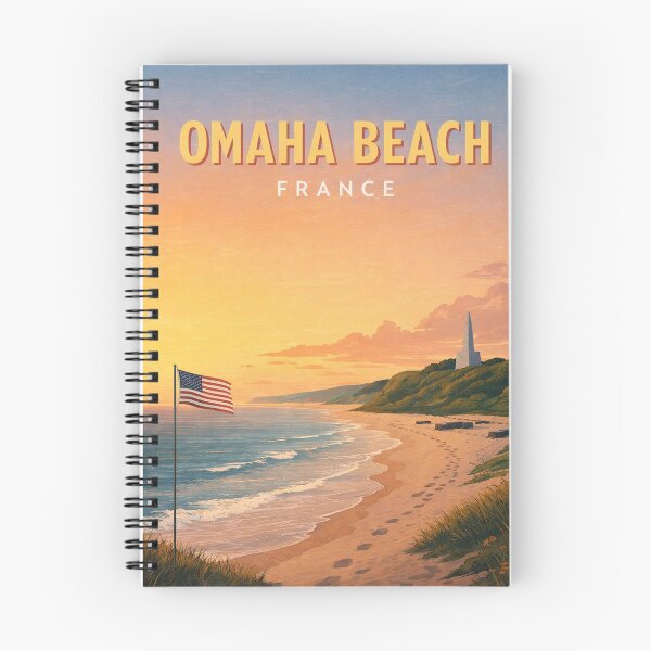 Item preview, Omaha Beach Normandy Coast and D Day Memorial Landscape France designed and sold by Places On Earth.
