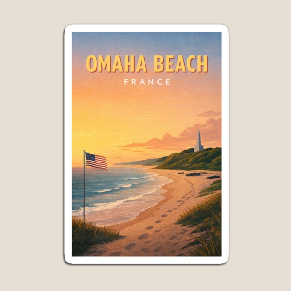 Item preview, Omaha Beach Normandy Coast and D Day Memorial Landscape France designed and sold by Places On Earth.