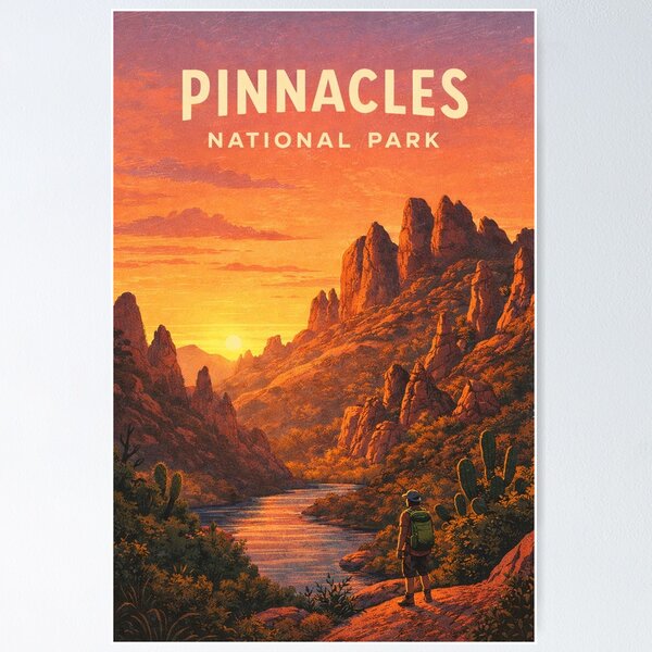Item preview, Pinnacles National Park High Peaks and California Wilderness designed and sold by Places On Earth.