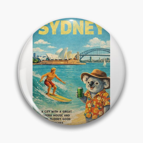 Item preview, Sydney Harbour Opera House Bridge and Bondi Beach Coastal Scene designed and sold by Places On Earth.