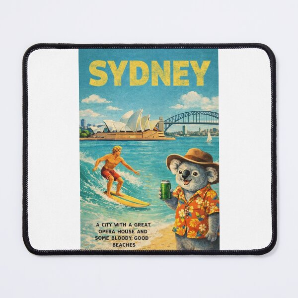 Item preview, Sydney Harbour Opera House Bridge and Bondi Beach Coastal Scene designed and sold by Places On Earth.