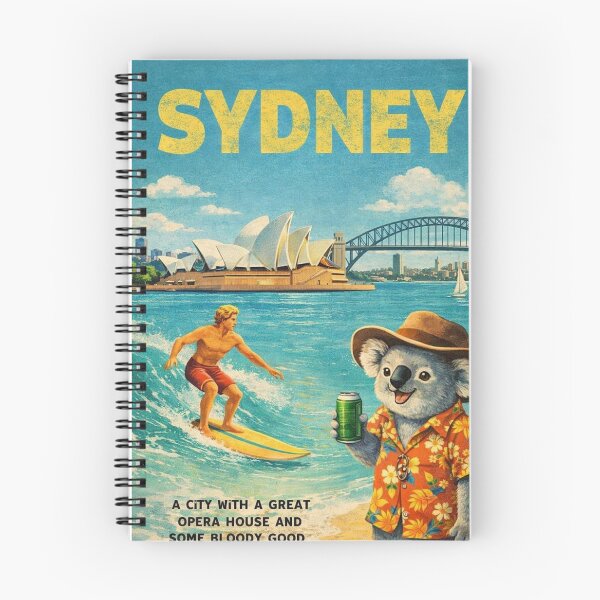 Item preview, Sydney Harbour Opera House Bridge and Bondi Beach Coastal Scene designed and sold by Places On Earth.