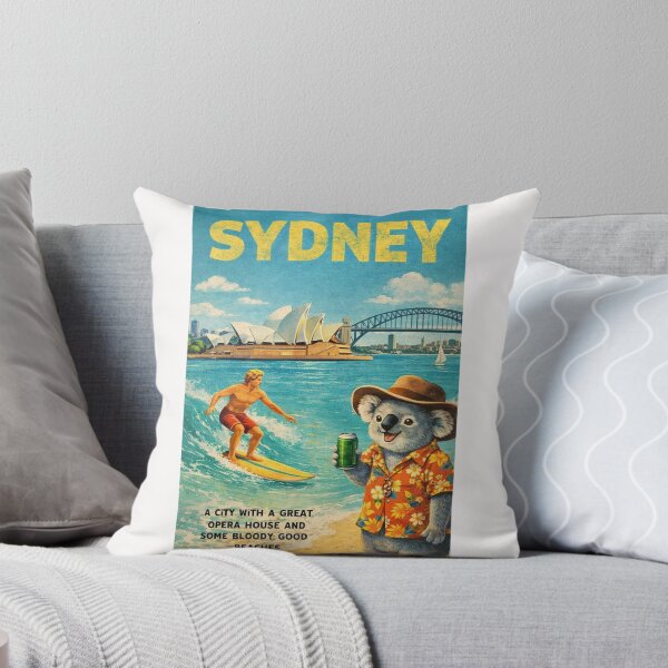 Item preview, Sydney Harbour Opera House Bridge and Bondi Beach Coastal Scene designed and sold by Places On Earth.