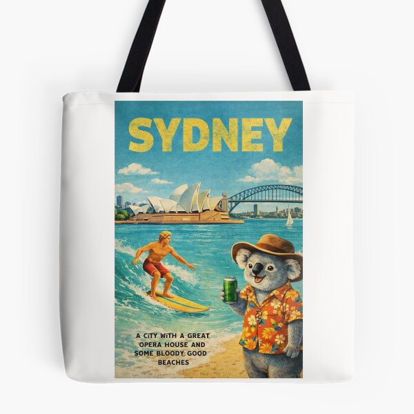 Item preview, Sydney Harbour Opera House Bridge and Bondi Beach Coastal Scene designed and sold by Places On Earth.