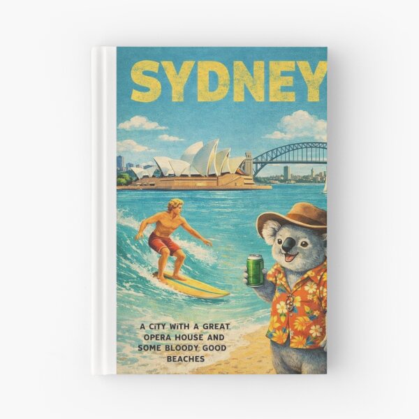 Item preview, Sydney Harbour Opera House Bridge and Bondi Beach Coastal Scene designed and sold by Places On Earth.