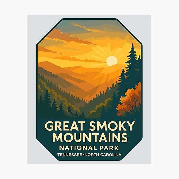 Item preview, Great Smoky Mountains National Park Retro Sticker designed and sold by Ismeal Von.