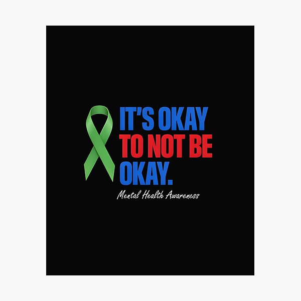 Item preview,  It's Okay to Not Be Okay Awareness  designed and sold by dragonbol023.