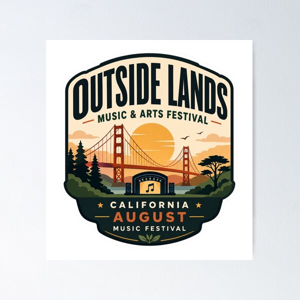 Item preview, Outside Lands Music Art Festival California Design designed and sold by Combat Skies.