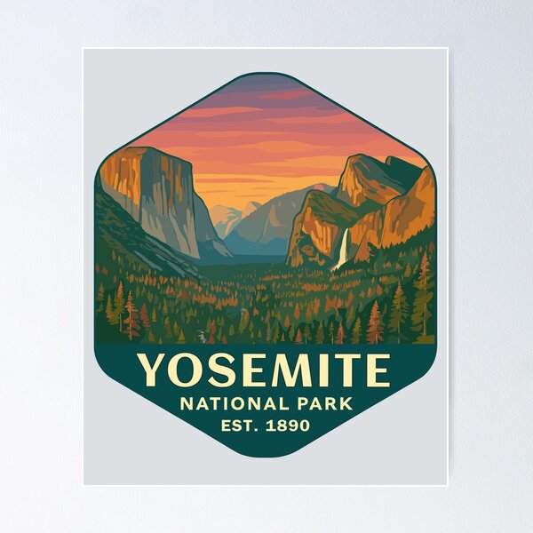 Artikelvorschau, Yosemite National Park Aufkleber entworfen und verkauft von Ismeal Von.