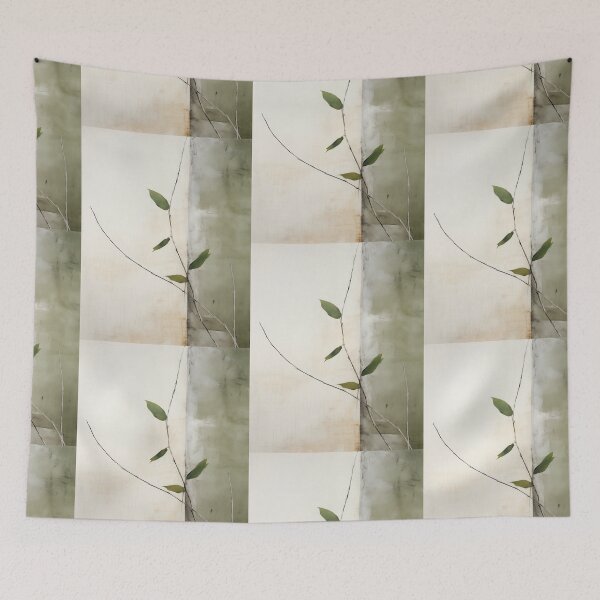 Item preview, Wabi sabi and japandi inspired minimalist sage branch designed and sold by filigreedigital.