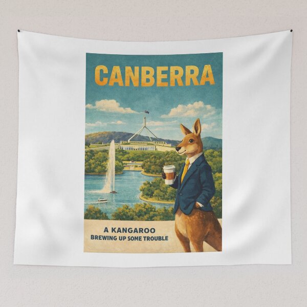 Item preview, Canberra Australia Parliament House Lake Burley Griffin Capital Landmark designed and sold by Aryabek.