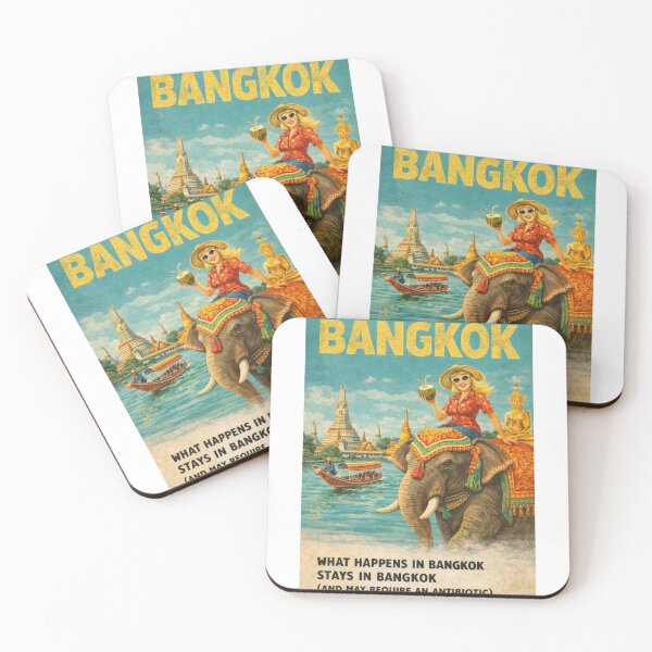 Item preview, Bangkok Thailand Chao Phraya River Wat Arun Elephant Temple Travel designed and sold by Aryabek.