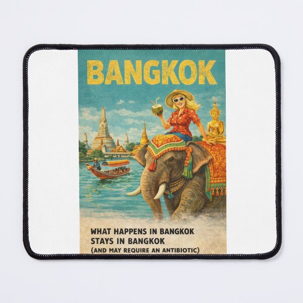 Item preview, Bangkok Thailand Chao Phraya River Wat Arun Elephant Temple Travel designed and sold by Aryabek.