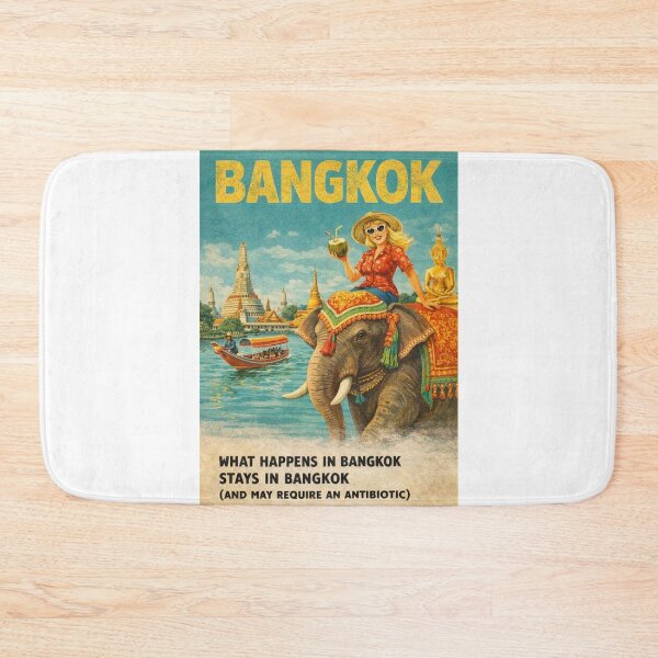 Item preview, Bangkok Thailand Chao Phraya River Wat Arun Elephant Temple Travel designed and sold by Aryabek.