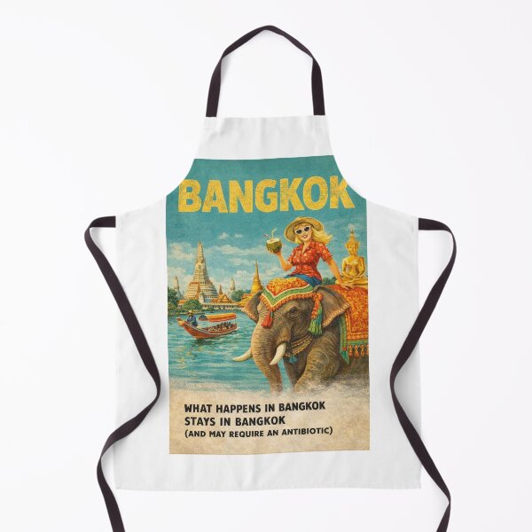 Item preview, Bangkok Thailand Chao Phraya River Wat Arun Elephant Temple Travel designed and sold by Aryabek.