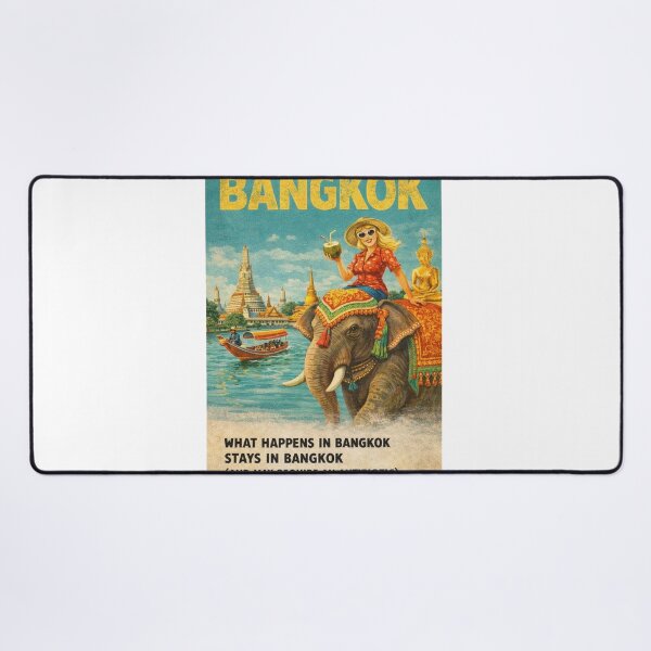 Item preview, Bangkok Thailand Chao Phraya River Wat Arun Elephant Temple Travel designed and sold by Aryabek.