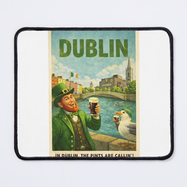 Item preview, Dublin Ireland River Liffey Ha'penny Bridge Guinness District designed and sold by Aryabek.