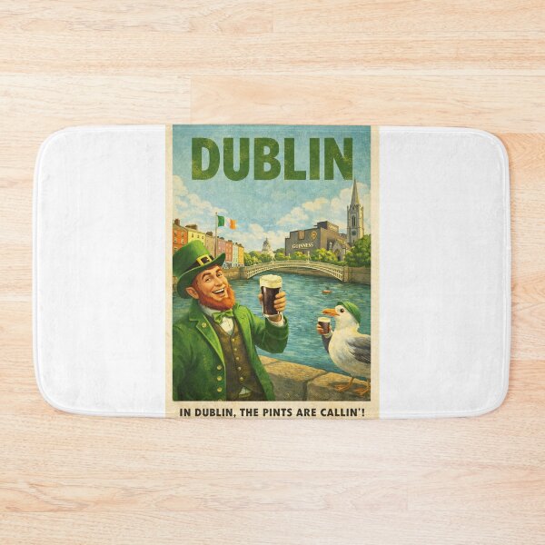 Item preview, Dublin Ireland River Liffey Ha'penny Bridge Guinness District designed and sold by Aryabek.