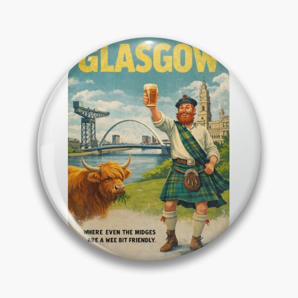 Item preview, Glasgow Scotland River Clyde Finnieston Crane George Square designed and sold by Aryabek.