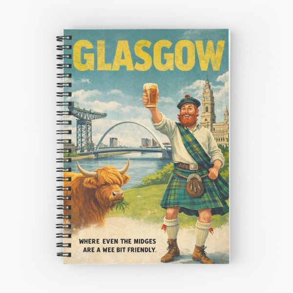 Item preview, Glasgow Scotland River Clyde Finnieston Crane George Square designed and sold by Aryabek.