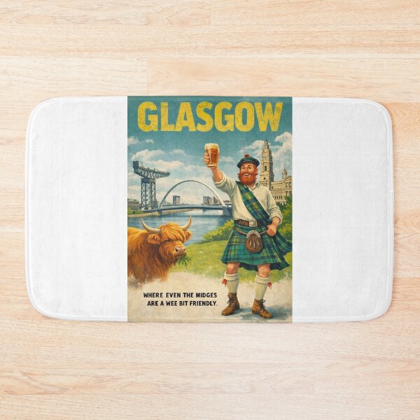 Item preview, Glasgow Scotland River Clyde Finnieston Crane George Square designed and sold by Aryabek.